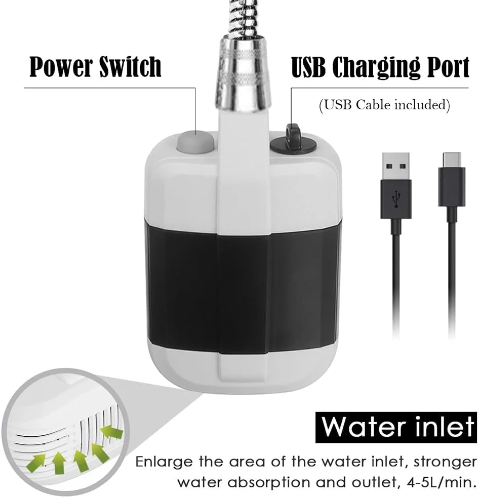 Compact Handheld Outdoor Shower