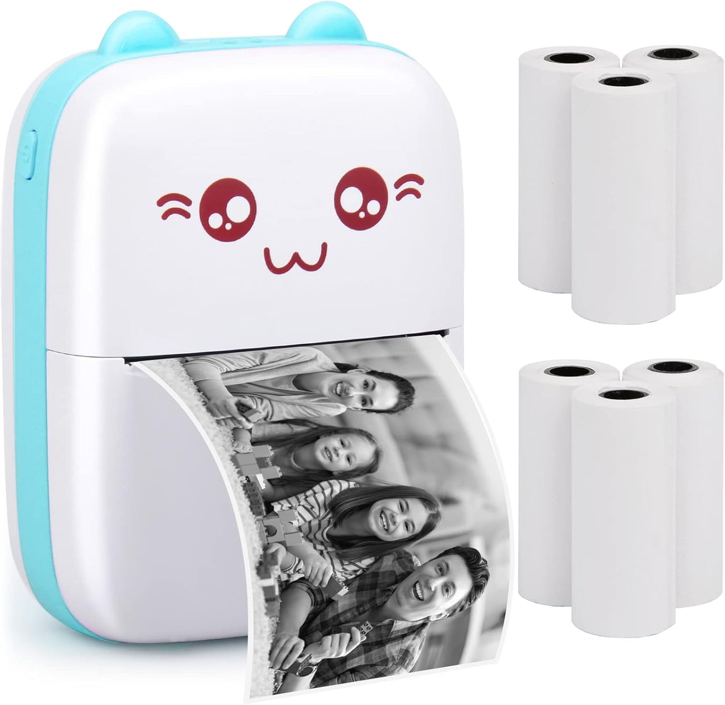 Portable Mini Pocket Printer BT ( Black& Whte)