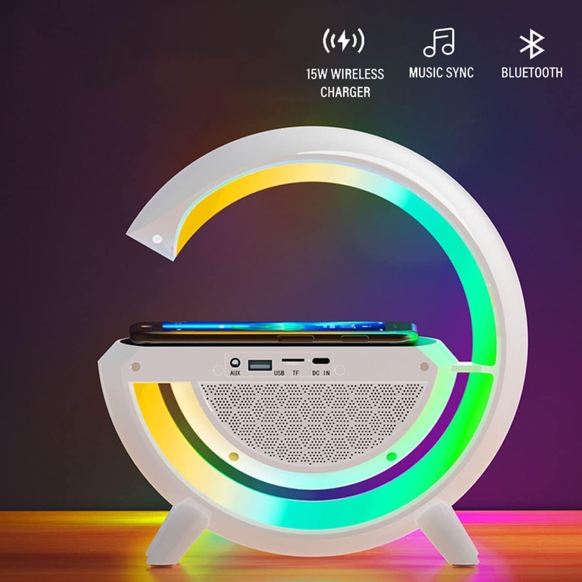 LED Wireless Charging Speaker (G-Shape)