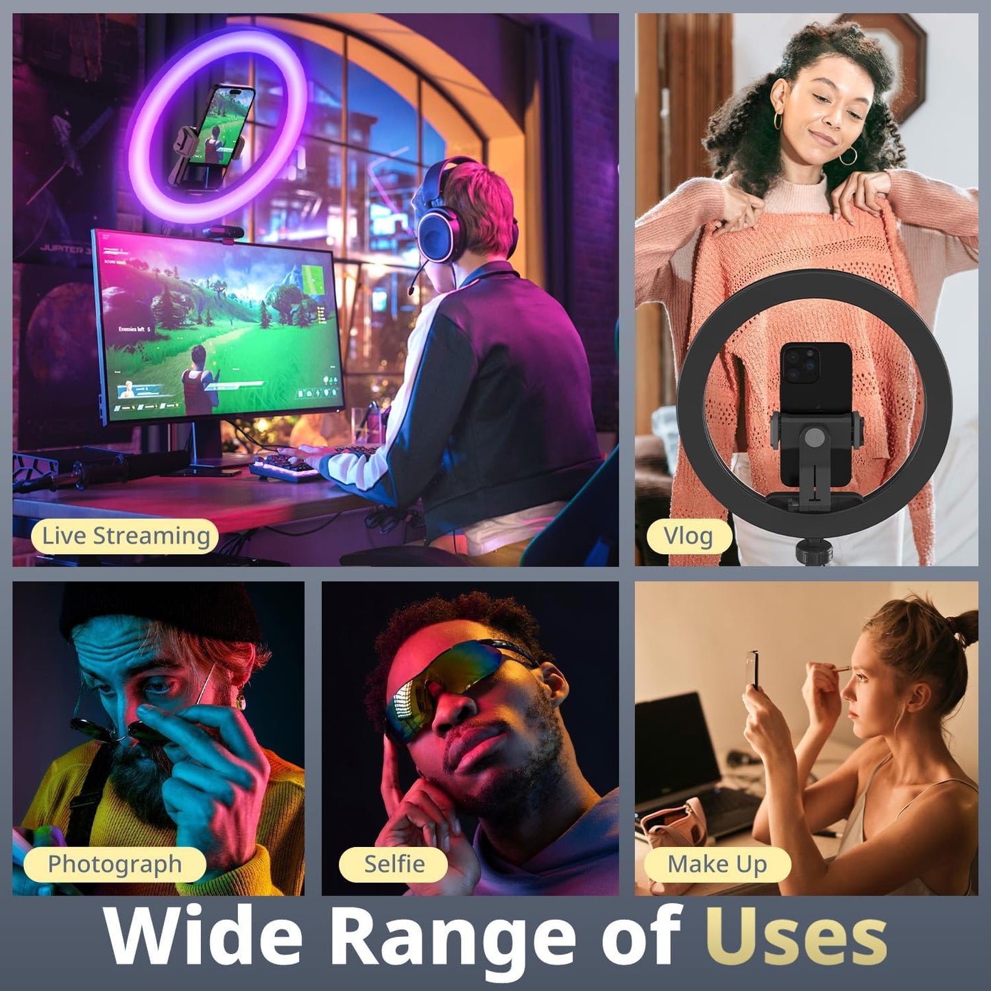 RGB LED Soft Ring Light